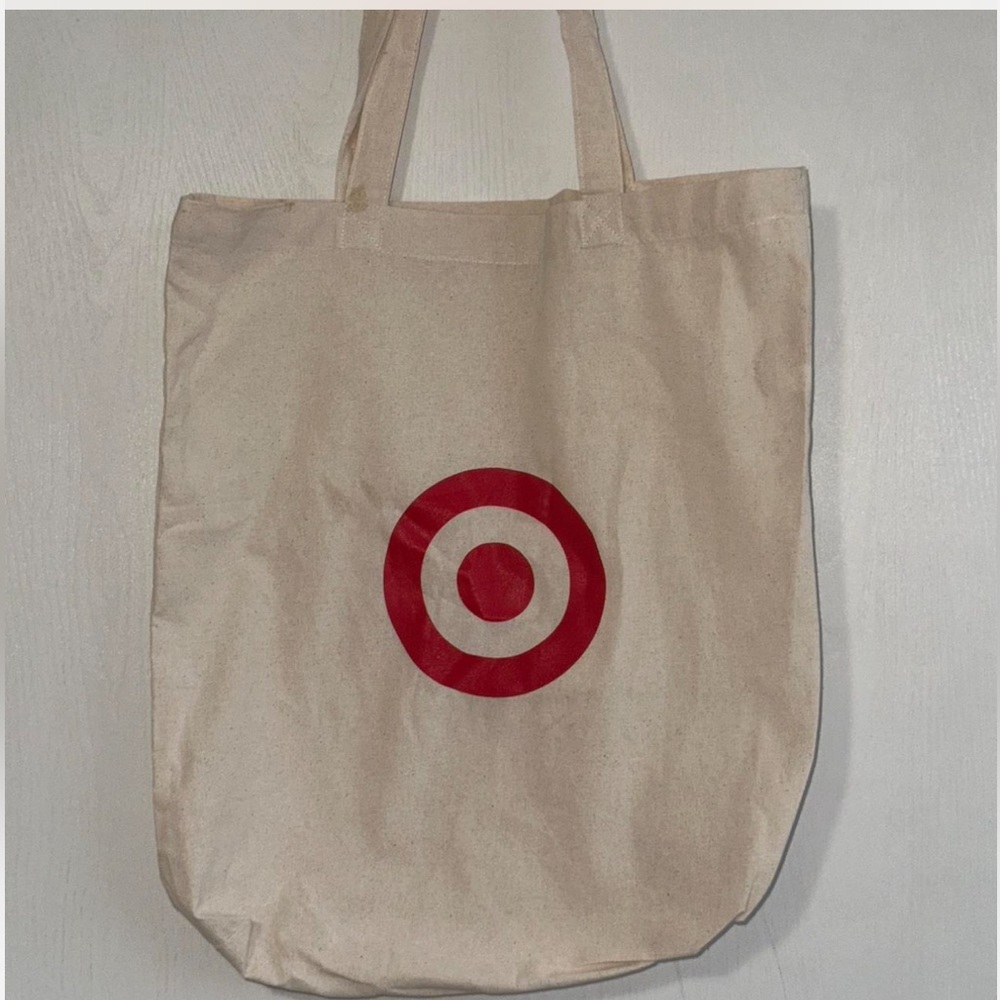 Red and Cream Tote Bag
